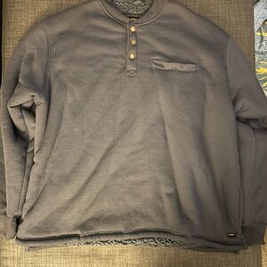 Stanley Charcoal Henley Sweatshirt